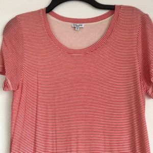 Splendid red striped t shirt dress